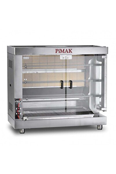 Pimak Kollu Setüstü Piliç Çevirme Makinesi 3 Şiş 15piliç Doğalgazlı