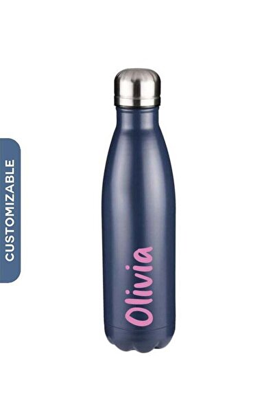 Generic Share the Love Personalised Water Bottles - Unique Designs Just for You - Navy