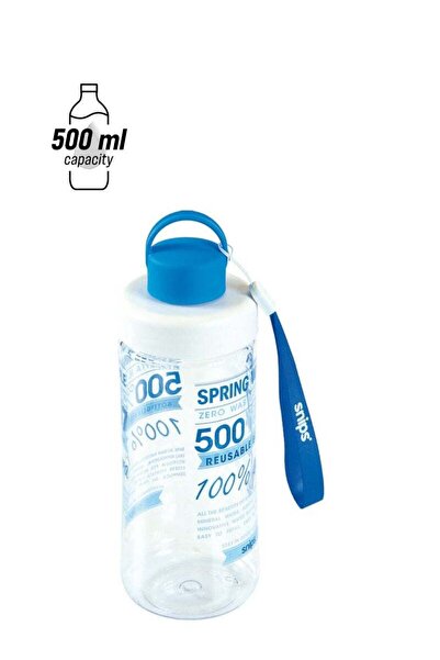 Generic Snips Printed Water Bottle Clear/Blue 21x7.5cm