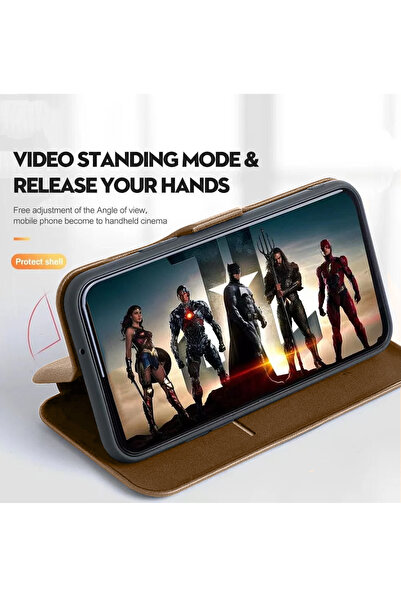 Wtech غطاء حماية قابل للطي من الجلد الصناعي من Apple iPhone 17 Pro Max 5G 2025 HDCI