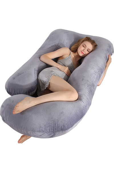 VTERLY Pregnancy Pillows, 180cm Long Maternity Pillows, U-Shape Full Body Pillow, Cooling Cover