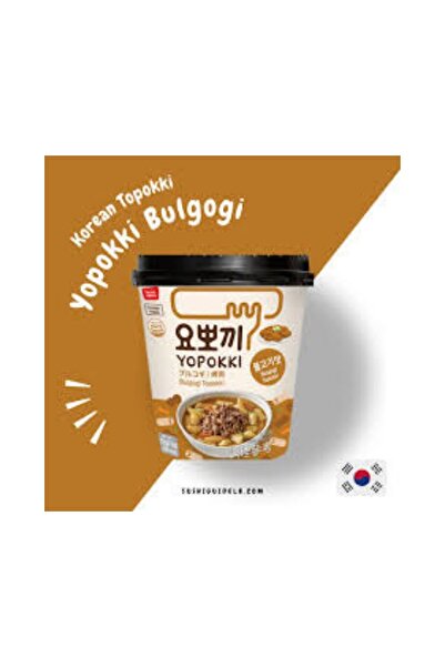 Yopokki Bulgogi Tteokbokki Bulgogi Soslu Kore Pirinç Keki 120g
