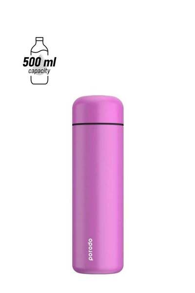 Generic porodo Smart Water Bottle Cup with Temperature Indicator, 500ml / up to 12 Hours of Thermal Insulat
