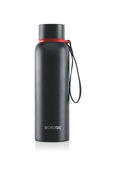 Generic BOROSIL Borosil Vaccum Trek Bottle Black 850ml