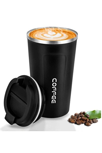 Generic كوب قهوة للسفر ECVV ECVV سعة 380 مل، كوب قهوة معزول للسفر مع غطاء، مق...