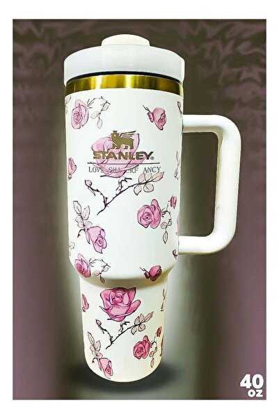 Generic Stanley Stanley 40oz Tumbler Limited Edition Stainless Steel Travel Mug with Reusable Straw BPA Fre