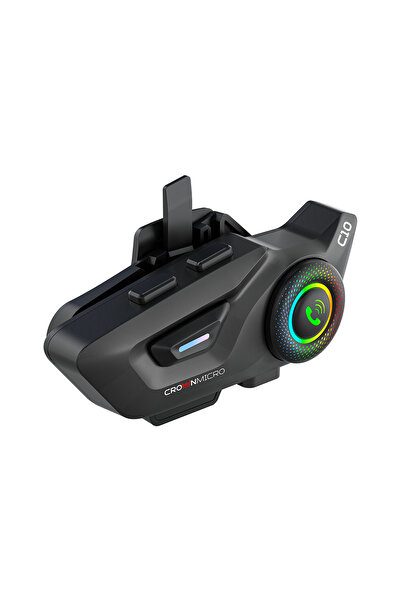 Crown Micro C 10 Motosiklet Kask Bluetooth Kulaklık Seti - Mobil Uygulama Destekli - intercom / interkom
