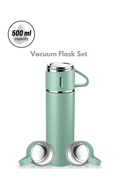 Generic Shopit Vacuum Insulated Flask Set, Stainless Steel Vacuum Flask Water bottle with Cups