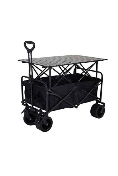 huitich عربة قابلة للطي متينة متعددة الاستخدامات مع طاولة (97 × 51 × 56 سم) -...