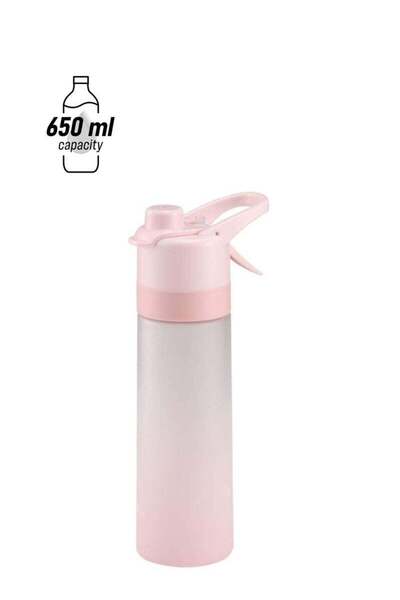 Generic 22oz/650ml Reusable Sports Water Bottle - Multifunctional Hydration Jug with Mist Spray Feature for
