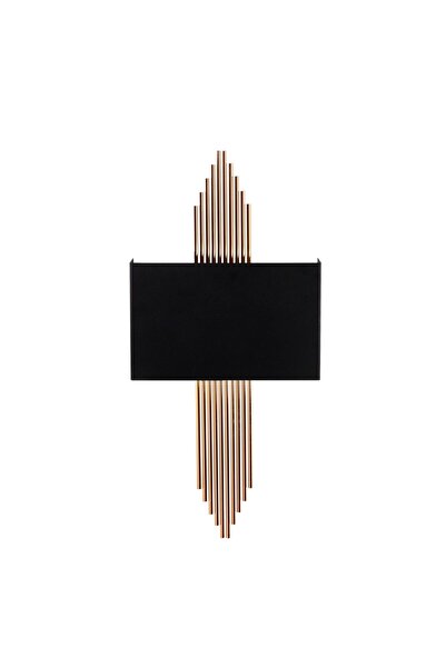 MOİRA مصباح جداري معدني مزخرف على شكل رمح، هيكل نحاسي أسود، مصباح جداري ذو أجواء ريفية MIZRAK-613