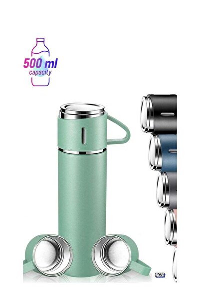 Generic JAJEEK NEW Vacuum Insulated Flask 500ml/17.6oz Stainless Steel Thermo-Bottle with Cup â€“ Keeps Dri