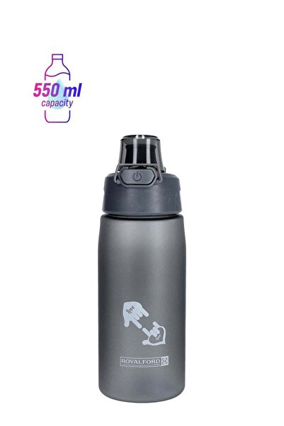 Generic Royalford Water Bottle Durable & Leak Proof Non-Toxic & Eco Friendly Material Black 550ml