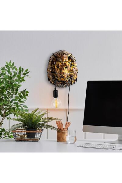 MOİRA مصباح جداري على شكل تمثال أسد من البوليستر، مصباح ديكور YAK-029