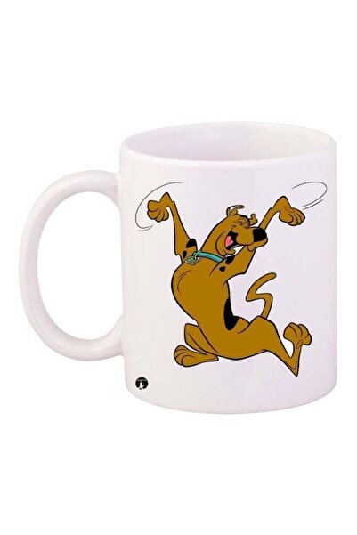 Generic كوب قهوة مطبوع سكوبي دو من بي بي، أبيض/بني/أسود