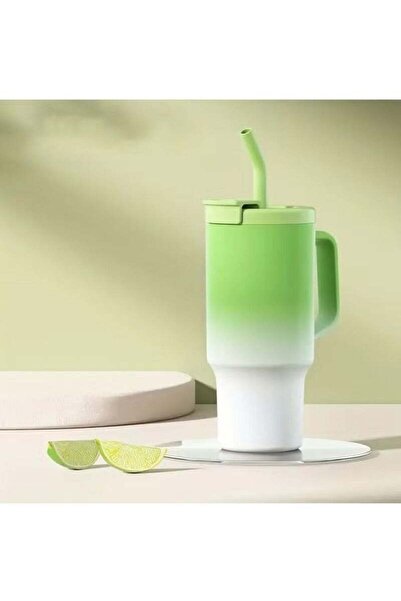 Generic Arabest Insulated Travel Mug with Handle & Straw Lid - Leakproof, BPA-Free Silicone Tumbler for Wat