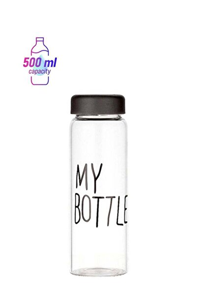 Generic Beauenty Heat Resistant Leakproof Water Bottle Clear/Black