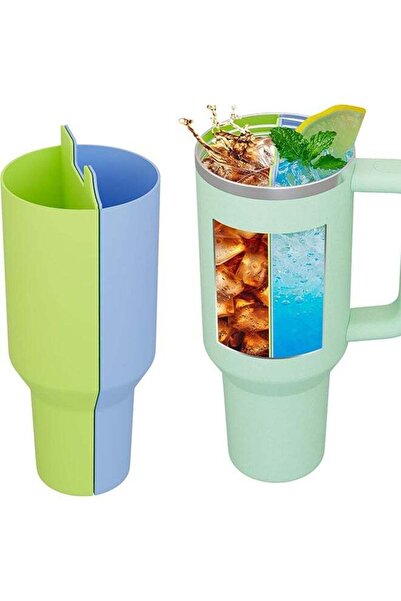 Generic Stanley Cup Divider Insert - Two Drinks One Cup Silicone Divider Liner for 40oz Stanley Tumbler Sil