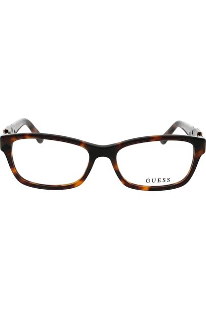 Guess Women's Eyeglass Frame GU2986-052-51, Havana, Rectangular, 51 mm