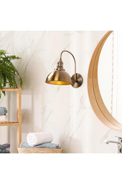 MOİRA Varzan Retro Metal Plated Single Wall Sconce Antique, Decorative Lighting Varzan-10845