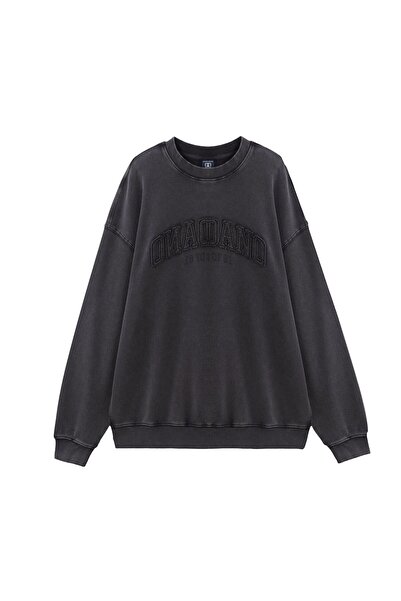 Giordano Men’s French Terry Crew Neck Printed Sweatshirt