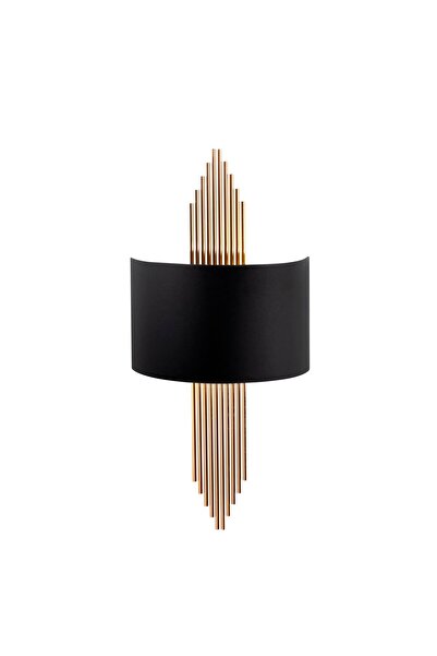 MOİRA مصباح جداري معدني مزخرف على شكل رمح، هيكل ذهبي أسود، مصباح جداري ذو أجو...