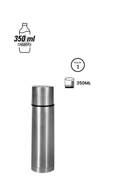 Generic Royalford Stainless Steel Vacuum Bottle Silver/Black 350ml