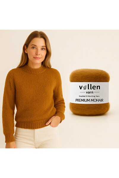 vollen yarn 5 ΤΕΜ. Premium Mohair Knitting Yarn 100 gr 250 m – Μαλακό, ελαφρύ και πυκνό ύφασμα |   Σάλι Ζακέτα Πουλόβερ Κασκόλ Κορδόνι