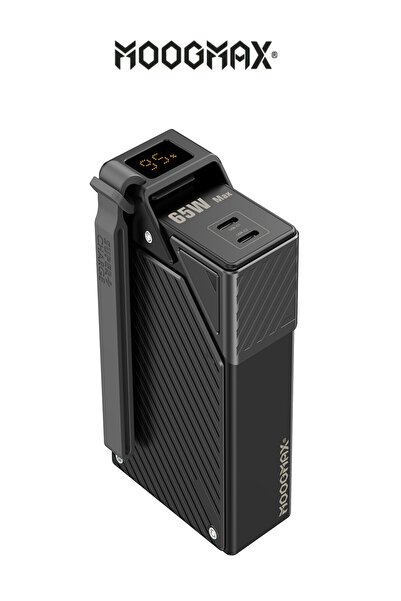 MOOGMAX A compact 20000mAh power bank. A powerful 65W portable charger. Supports fast charging.