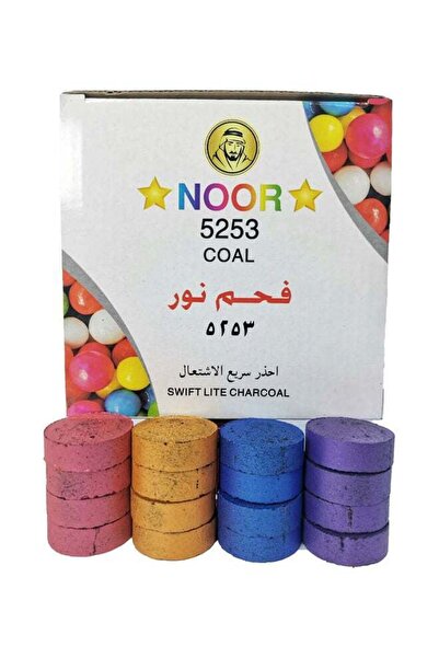 The comprehensive house Colored Incense Charcoal, 80 Pieces, Multicolor, 600g