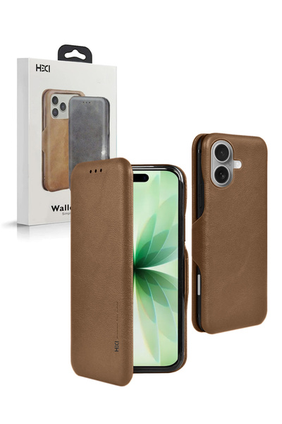 Wtech غطاء حماية قابل للطي من الجلد الصناعي HDCI لهاتف Apple iPhone 17 5G 2025