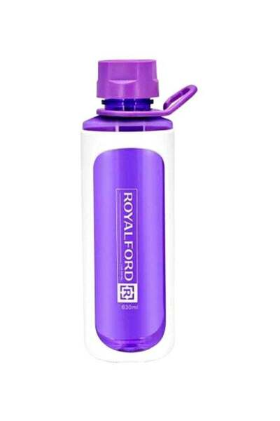 Generic Royalford Plastic Water Bottle Purple/Clear 630ml