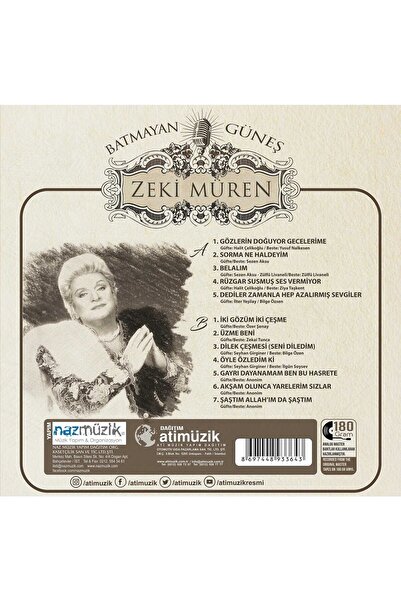 My Yonca Zeki Müren - Batmayan Güneş Plak / Orijinal Ambalajında SIFIR LP