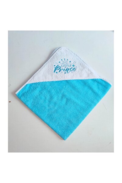 Pampy Prosop cu glugă pentru copii cu glugă brodată, Pampy, 80x80 cm, albastru