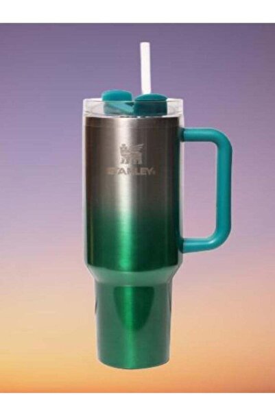 Generic Stanley QCH 40oz Stainless Steel Insulated Tumbler with Spill-Resistant Lid and Reusable Straw â€“
