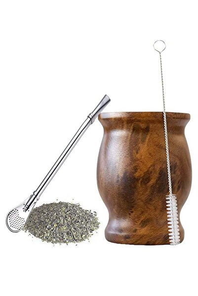 Generic Arabest Yerba Mate Tea Cup, Stainless Steel Double Wall Washable Household Insulated Mug for Yerba