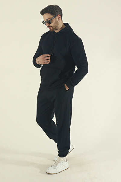 INFLUYENTE Men's Winter Tracksuit Set Kangaroo Pocket Sweatshirt Jogger - Regular Elasticated Leg