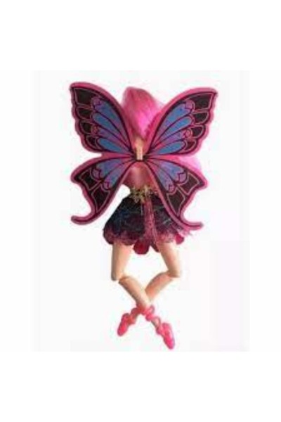 OEM Ballerina doll with sparkling wings, flexible joints, hair accessory, 3 years, 30 cm