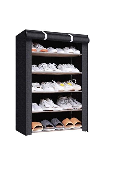 huitich 5 Tier Shoe Rack Metal Closet Shelf Rack