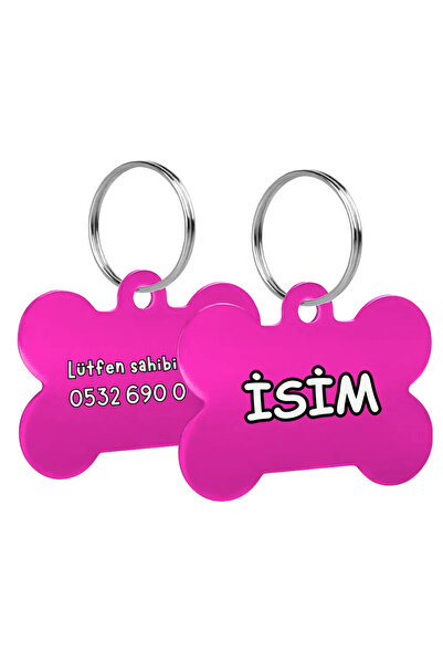 Cocopet Köpek Isimlik Tasmaya Takılabilir Lacivert Kemik Şeklinde Künye