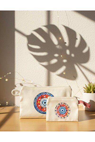 Home 2’li Etnik Desen Bez Çanta Seti