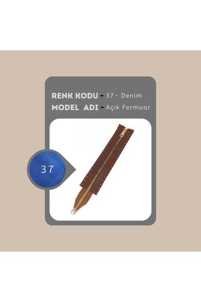 alfa tasarım atölyesi Piele naturală Fermoar deschis 25 Cm