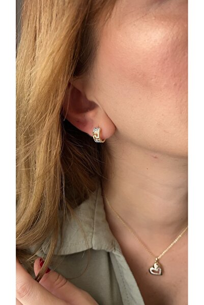 XUPING JEWELRY Marka model 14k gold renkli minik halka küpe