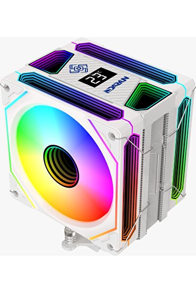 DARYUN DY-500X Beyaz ISI Göstergeli Ful Argb 2x Fan 6 Bakır Borulu Kule Tipi ...