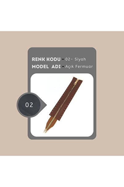 alfa tasarım atölyesi Piele naturală Fermoar deschis 25 Cm