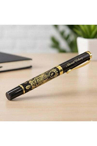 KARHEDİYE Kişiye Özel Osmanlı Tuğralı Lazer İşlemeli İsim Yazılı Metal Hediye...