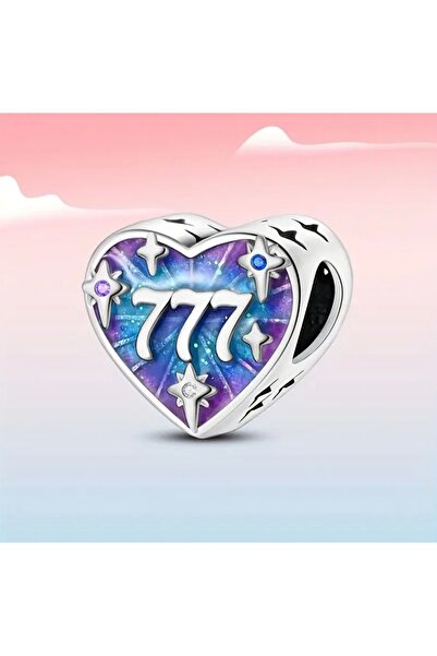 FloresDeCarnaval Manifest 777 Kalp Kolye/Bileklik Charm 🩵