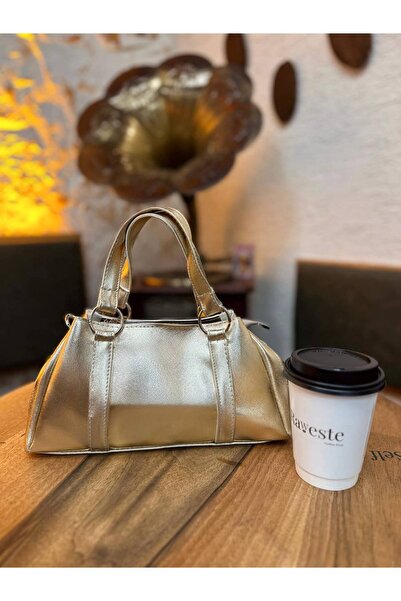 SHIKIRTI Uzun Çapraz Omuz Askılı Soft Suni Deri Halka Detaylı Kadın El ve Omu...