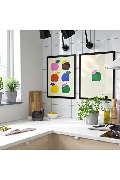 IKEA Frame with poster, apple motif, 40 x 50 cm