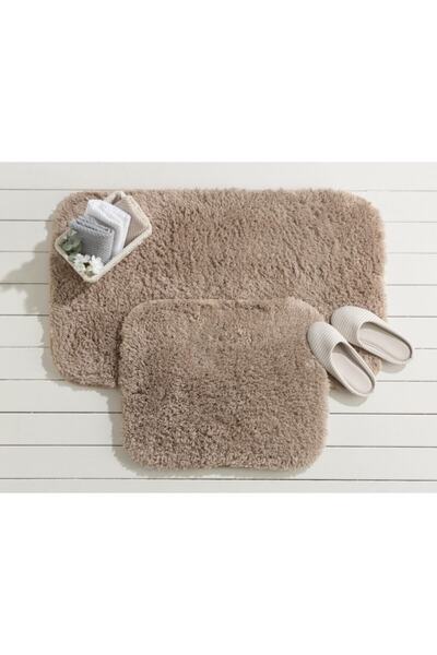 Madame Coco Sheep Bath Mat - Soil - 60x100+50x60 Cm